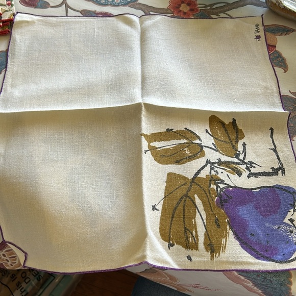 Vera Neumann Linen Napkins VINTAGE - Picture 2 of 4